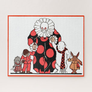 Puzzle clown et amis prennent leur arc