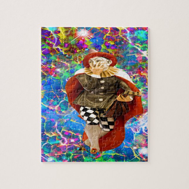 Puzzle Clown Troubadour (Vertical)