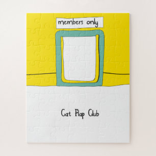 Puzzle Club de Trappe pour Chat Dessin Animé