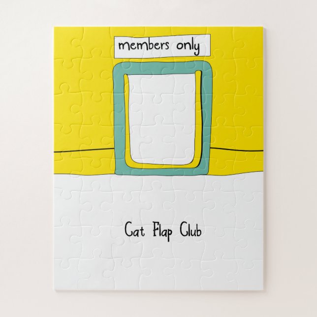 Puzzle Club de Trappe pour Chat Dessin Animé (Vertical)