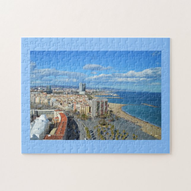 Puzzle Coastline of Barcelona (Horizontal)