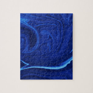 Puzzle Cobalt bleu arrière - plan texturé artisanal