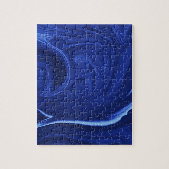 Puzzle Cobalt bleu arrière - plan texturé artisanal (Vertical)