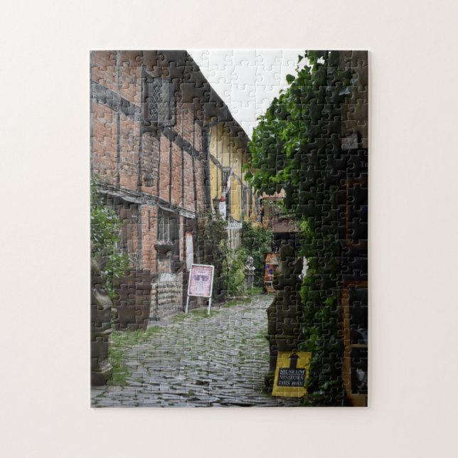 Puzzle Cobblestone Street, Stratford-Upon-Avon England (Vertical)