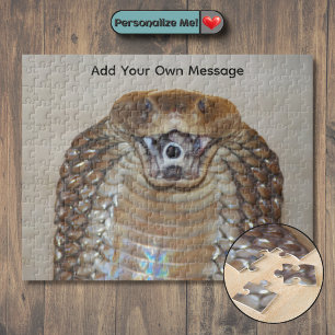 Puzzle Cobra cracheur personnalisable (serpent venimeux)