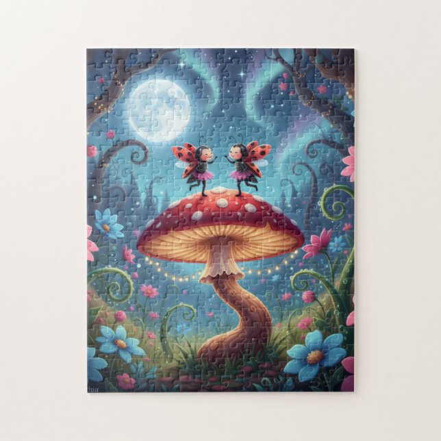 Puzzle Coccinelles dansant sur un Champignon - Fantaisist (Vertical)