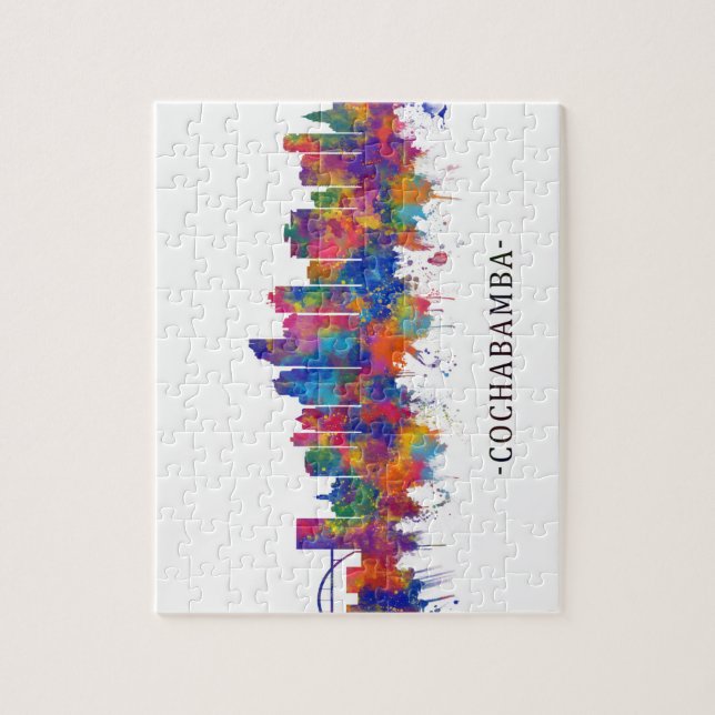 Puzzle Cochabamba Bolivia Skyline (Vertical)