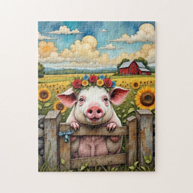 Puzzle Cochon lunaire (Vertical)