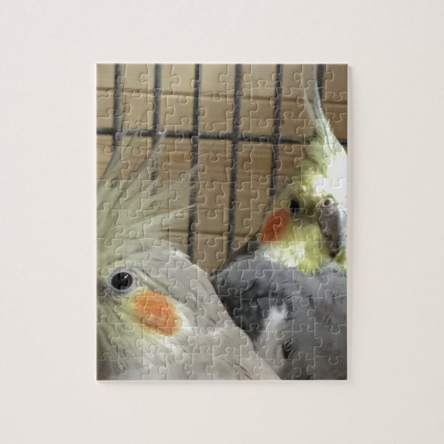Puzzle Cockatiels (Vertical)