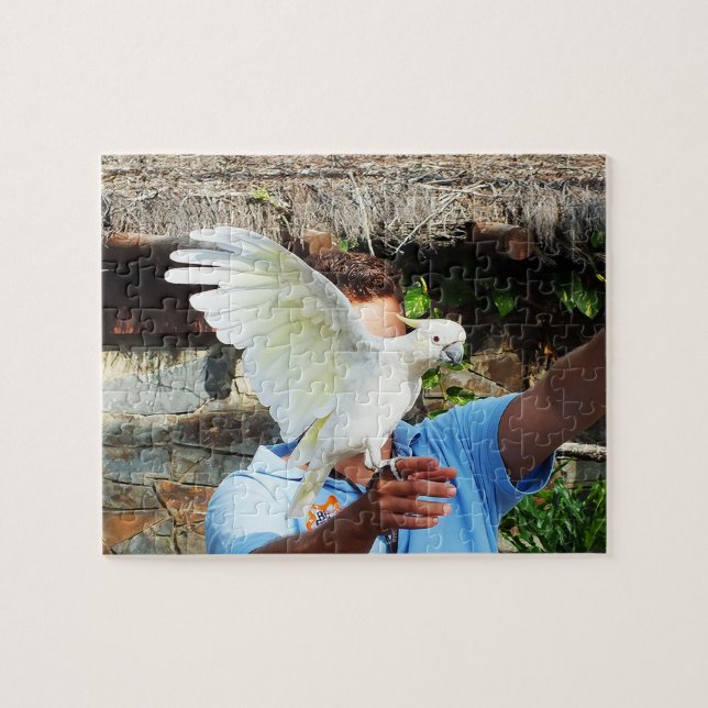 Puzzle Cockatoo affichant une aile (Horizontal)