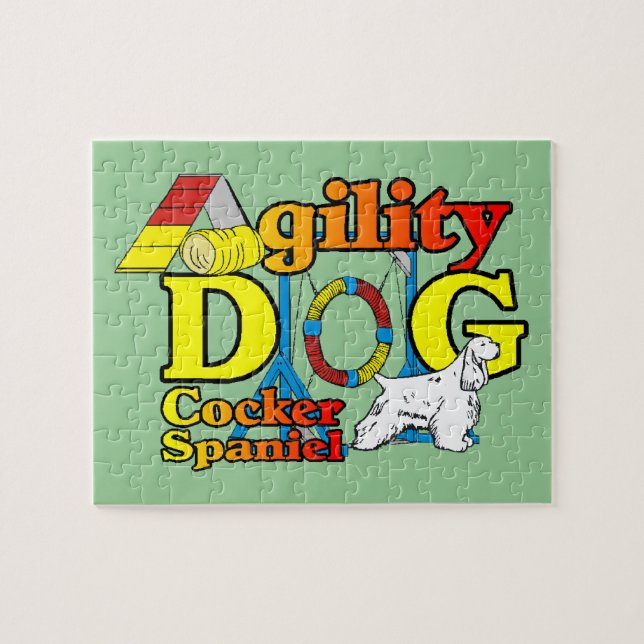 Puzzle Cocker Spaniel Agilité (Horizontal)