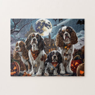Puzzle Cocker Spaniel Halloween Éffrayant