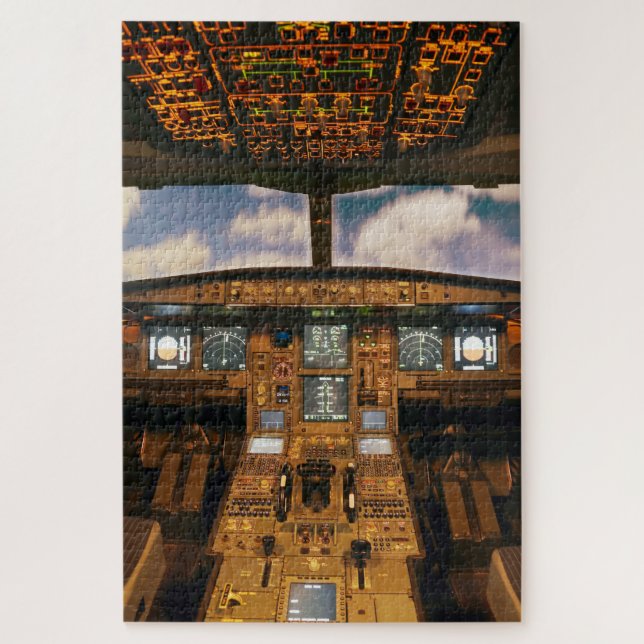 Puzzle cockpit de l'avion (Vertical)