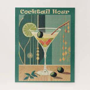 Puzzle Cocktail de l'heure Moderne du milieu du siècle Ma