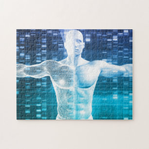 Puzzle Codage et code génétique d'ADN comme Science