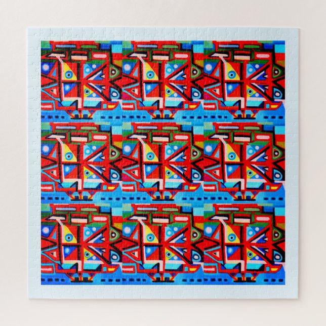 Puzzle Code de voyage Alien art (Vertical)