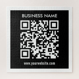 Puzzle Code QR modifiable (généré instantanément) Noir