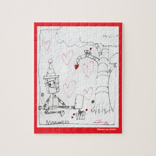 Puzzle Coeur de Marcenivo - KidsArt pour CHOC (Vertical)