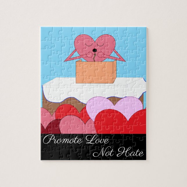 Puzzle Coeur Donner un discours sur l'amour : (Vertical)