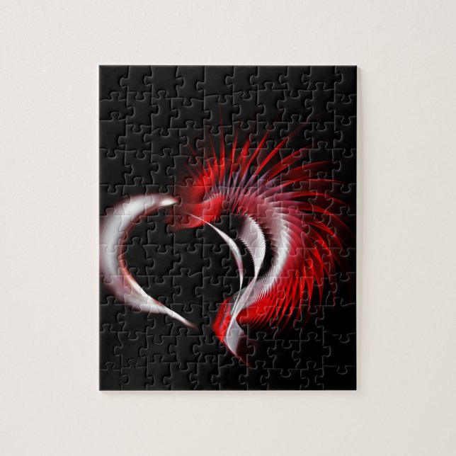 Puzzle Coeur métallique (Vertical)