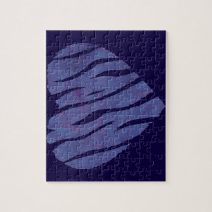 Puzzle Coeur pourpre Poster de animal Zebra