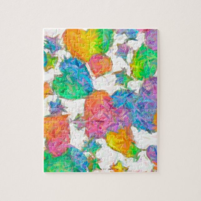 Puzzle Cœurs de la Saint-Valentin pastel impressionniste (Vertical)