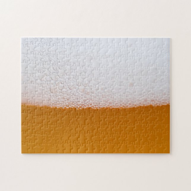Puzzle Cold Beer Bubbles and Foam (Horizontal)