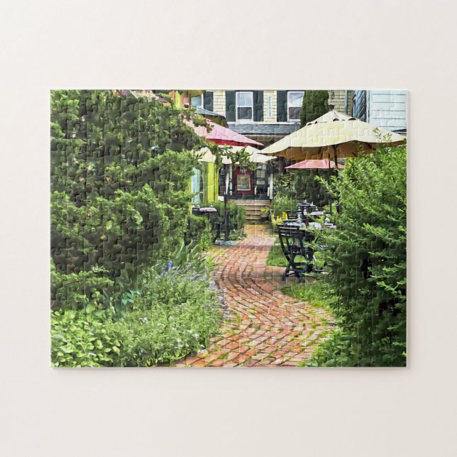 Puzzle Cold Spring NY - Dîner en plein air sur le patio (Horizontal)