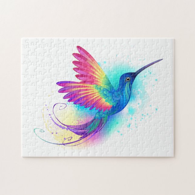Puzzle Colibri arc-en-ciel exotique (Horizontal)