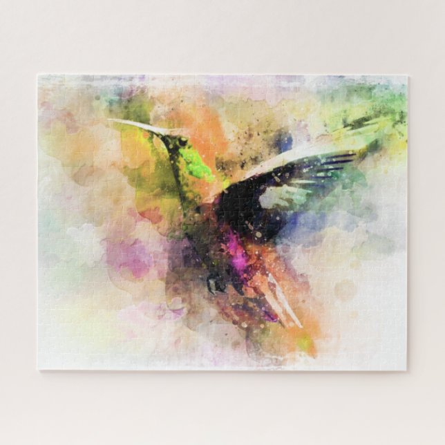 Puzzle Colibri d'aquarelle (Horizontal)
