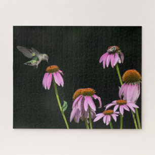 Puzzle Colibri Et Abeille Partagent Un Confleur
