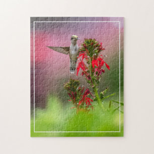 Puzzle Colibri Et Fleur Cardinale