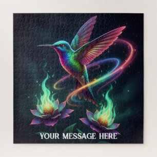 Puzzle Colibri magnifique sur une fleur