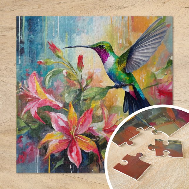 Puzzle Colibri Moderne Coloré Art (Créateur téléchargé)