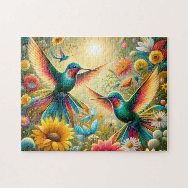 Puzzle Colibris Jumeaux Soleil (Horizontal)