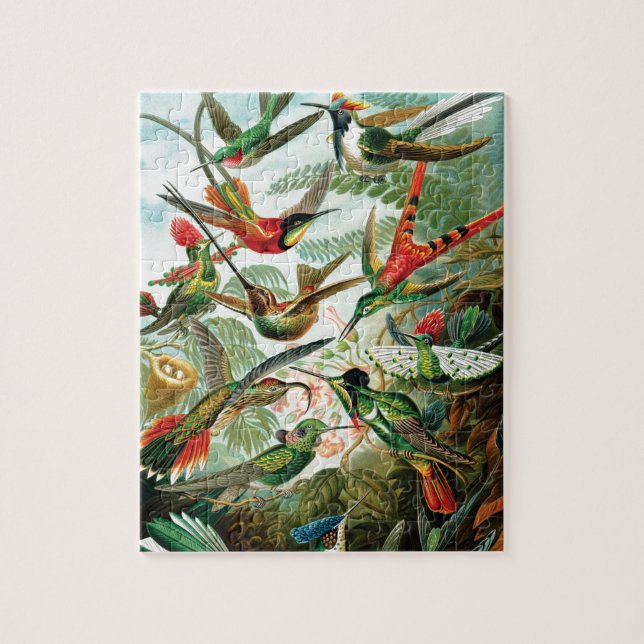 Puzzle Colibris par Ernst Haeckel (Vertical)