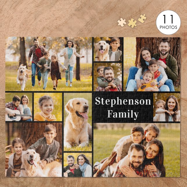 Puzzle Collage de 11 photos simple et personnalisé (Créateur téléchargé)