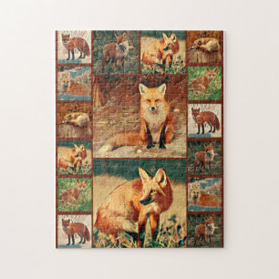 Puzzle Collage de Fox rouge
