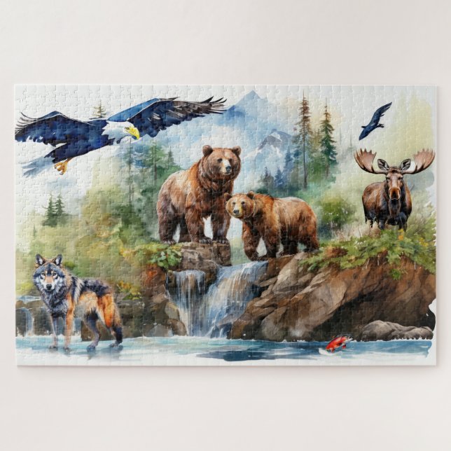 Puzzle Collage de la faune (Horizontal)