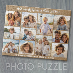 Puzzle Collage de photos - 11 photos et texte - Neutre jo