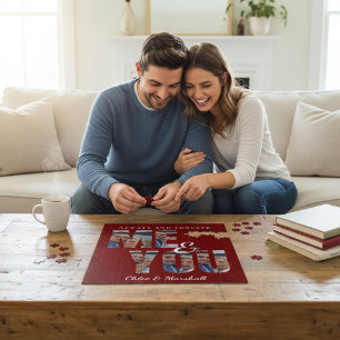 Puzzle Collage de photos de couple "Toi et Moi" romantiqu