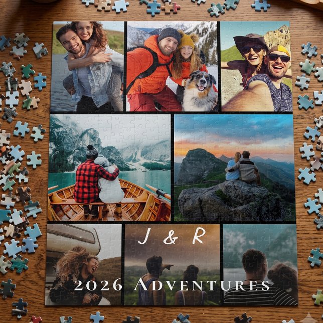 Puzzle Collage de photos de couples Souvenirs de voyage (Créateur téléchargé)