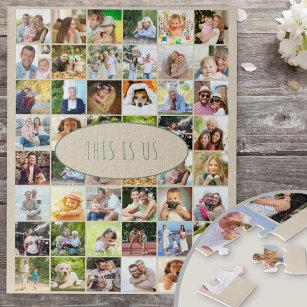 Puzzle Collage de photos de famille 40 photos Voici la ci