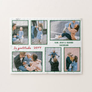 Puzzle Collage de photos de famille 6 Images Blanc Person