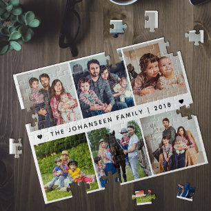 Puzzle Collage de photos de famille 6 souvenirs de photos