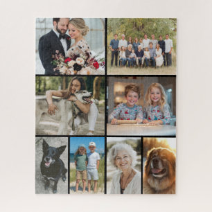 Puzzle Collage de photos de famille 8 images personnalisé
