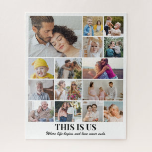 Puzzle Collage de photos de famille couple 15 images 20x1