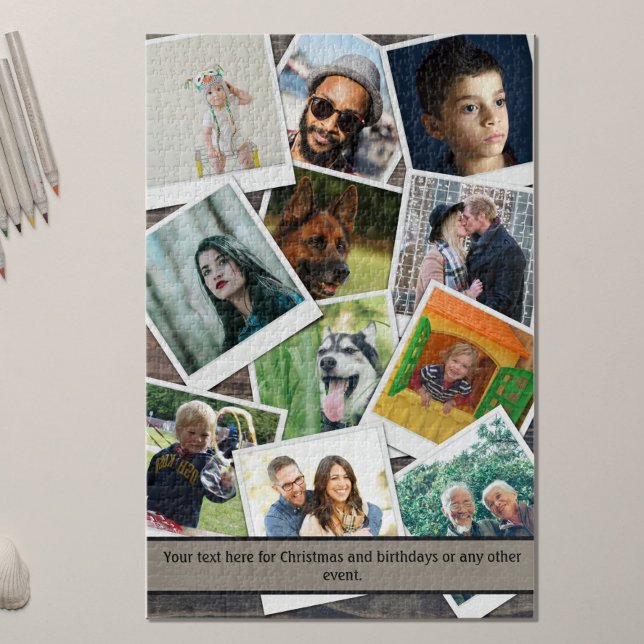 Puzzle Collage de photos de famille difficile (Créateur téléchargé)