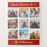 Puzzle Collage de photos de famille Garde-cadeaux de Noël<br><div class="desc">C'est une idée géniale et unique pour un cadeau de Noël — un casse-tête avec la photo de la famille - facilement personnalisable avec des photos préférées et apprécié pour toujours comme un souvenir. Il est dimensionné pour un puzzle de 11x14 pouces mais fonctionnera comme un 16x20 aussi avec 520...</div>