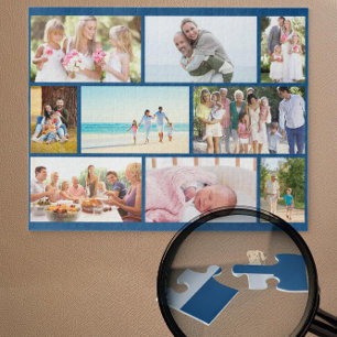 Puzzle Collage de photos de famille Grille de maçonnerie